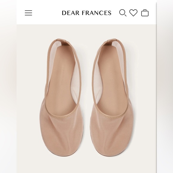 Dear Frances Shoes - Dear Frances Balla Mesh Nude flats